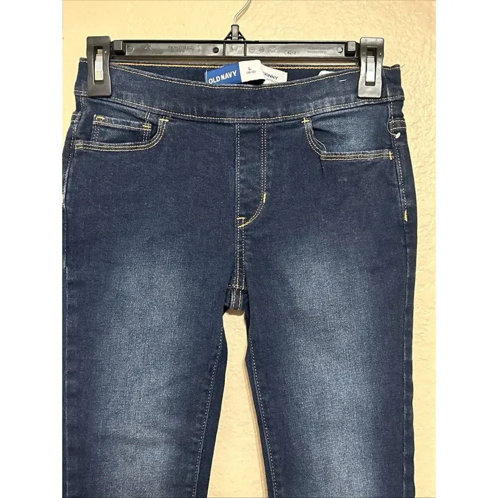 Girls Old Navy Built-in Tough Pull-On Skinny Jeans Size L 10/12